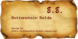 Bottenstein Balda névjegykártya