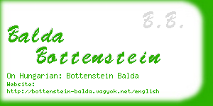balda bottenstein business card